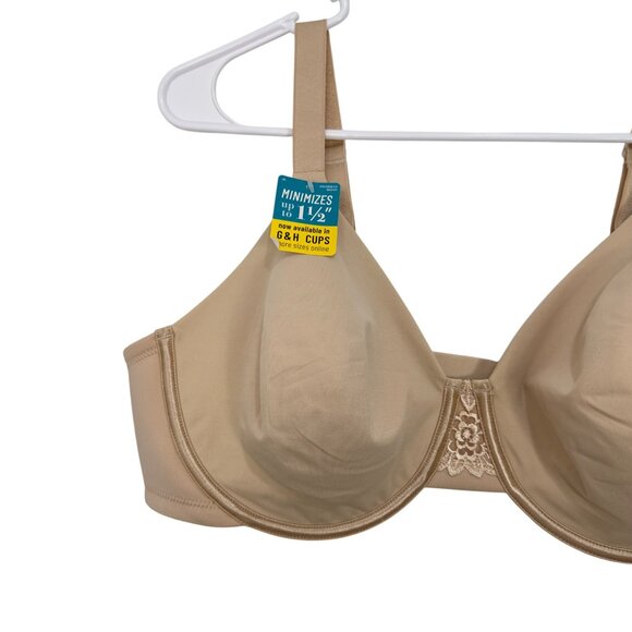 Vanity Fair Beauty Back Women Minimizer Underwire Bra Size 42C Nude - Picture 4 of 13
